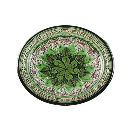 Assiette décorative Safi Émeraude