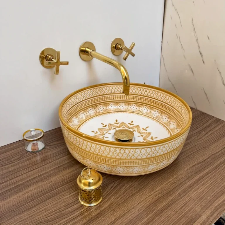 Le vasque Ornement Dorée