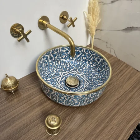 Le Vasque Florale Bleue