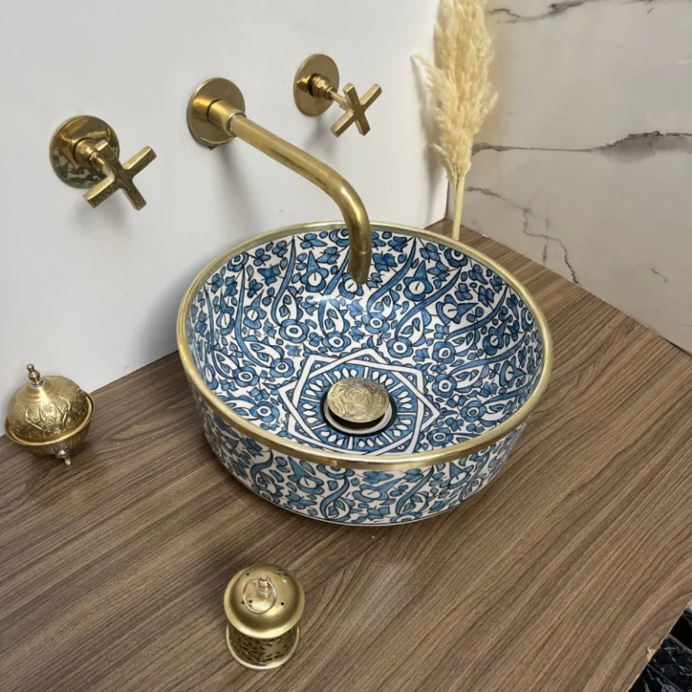 Le Vasque Florale Bleue