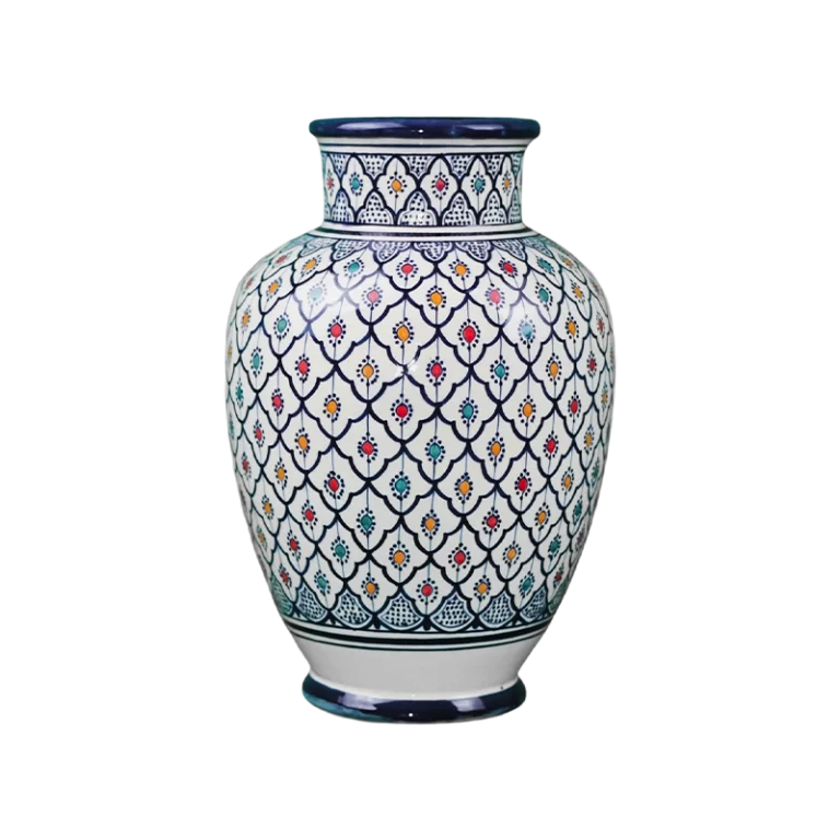 Vase Authentique Mosaïque multicolore